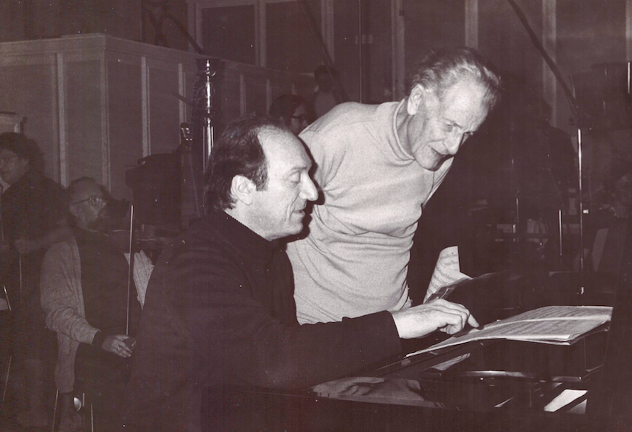 Under the baton of Frank Martin during the recording of the Ballade 1971