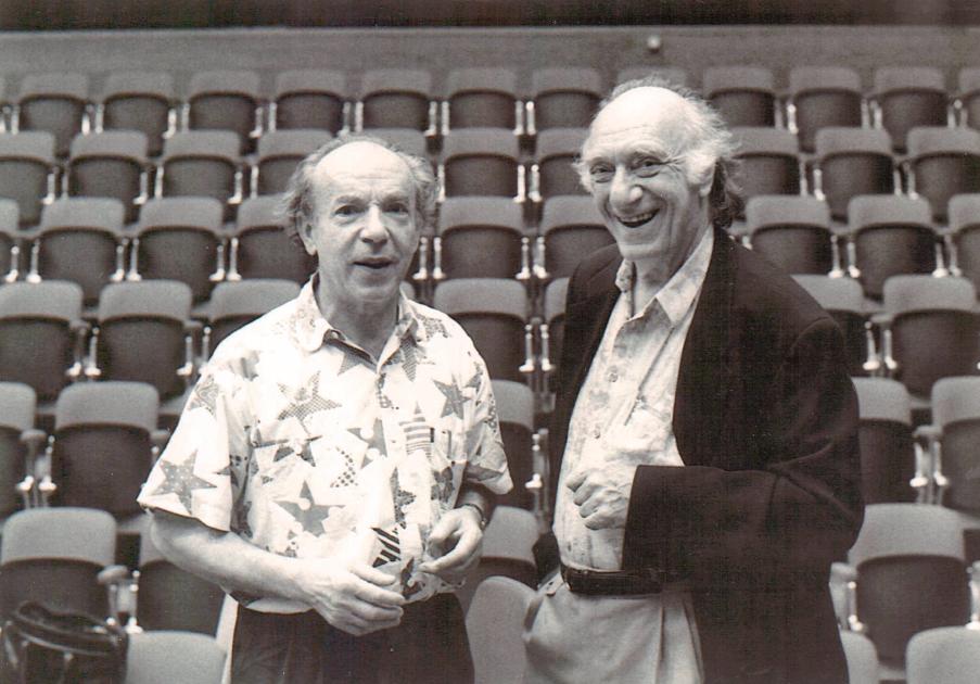With Paul Badura-Skoda recording Martin’s works for piano and orchestra 1999