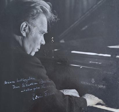 Edwin Fischer - picture with dedication - 1951