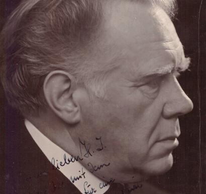 Edwin Fischer - picture with dedication - 1952