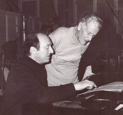 Under the baton of Frank Martin during the recording of the Ballade 1971