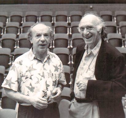 With Paul Badura-Skoda recording Martin’s works for piano and orchestra 1999