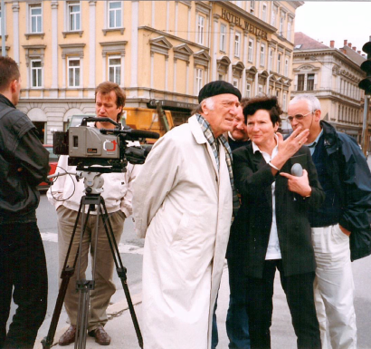 During the filming of his biographical documentary, for the Czech TV 1998