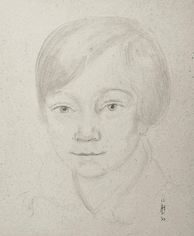 Boy drawing by Lissmann 1930
