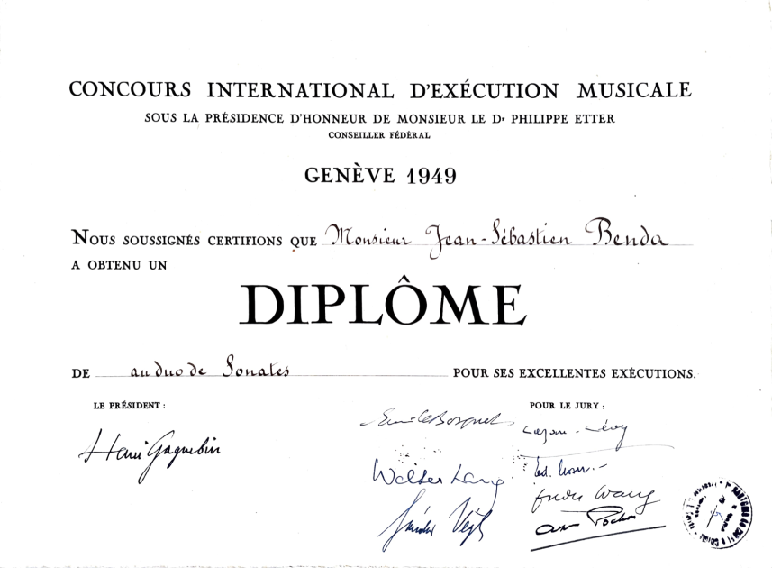 Concours International de Genève 1949