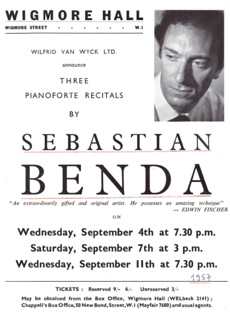 Wigmore Hall 1957