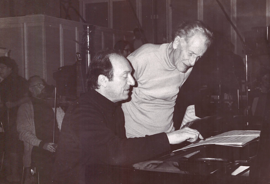 Under the baton of Frank Martin during the recording of the Ballade