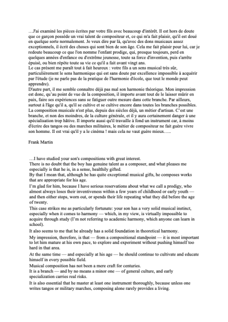 Frank Martin transcription and translation