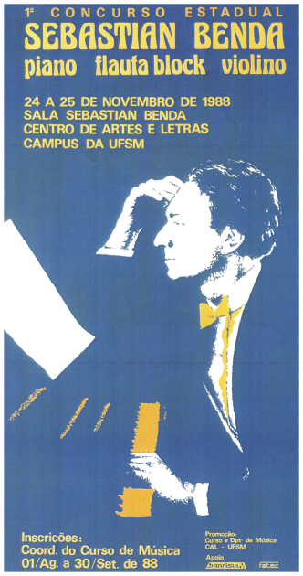 1st Sebastian Benda Competition, Federal University of Santa Maria Brazil 1988
