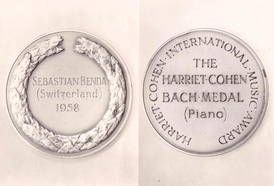 The Harriet-Cohen Bach Medal, London 1958